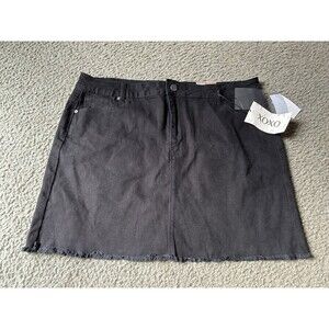 NWT Black Denim Skirt XOXO Brand Sz 13